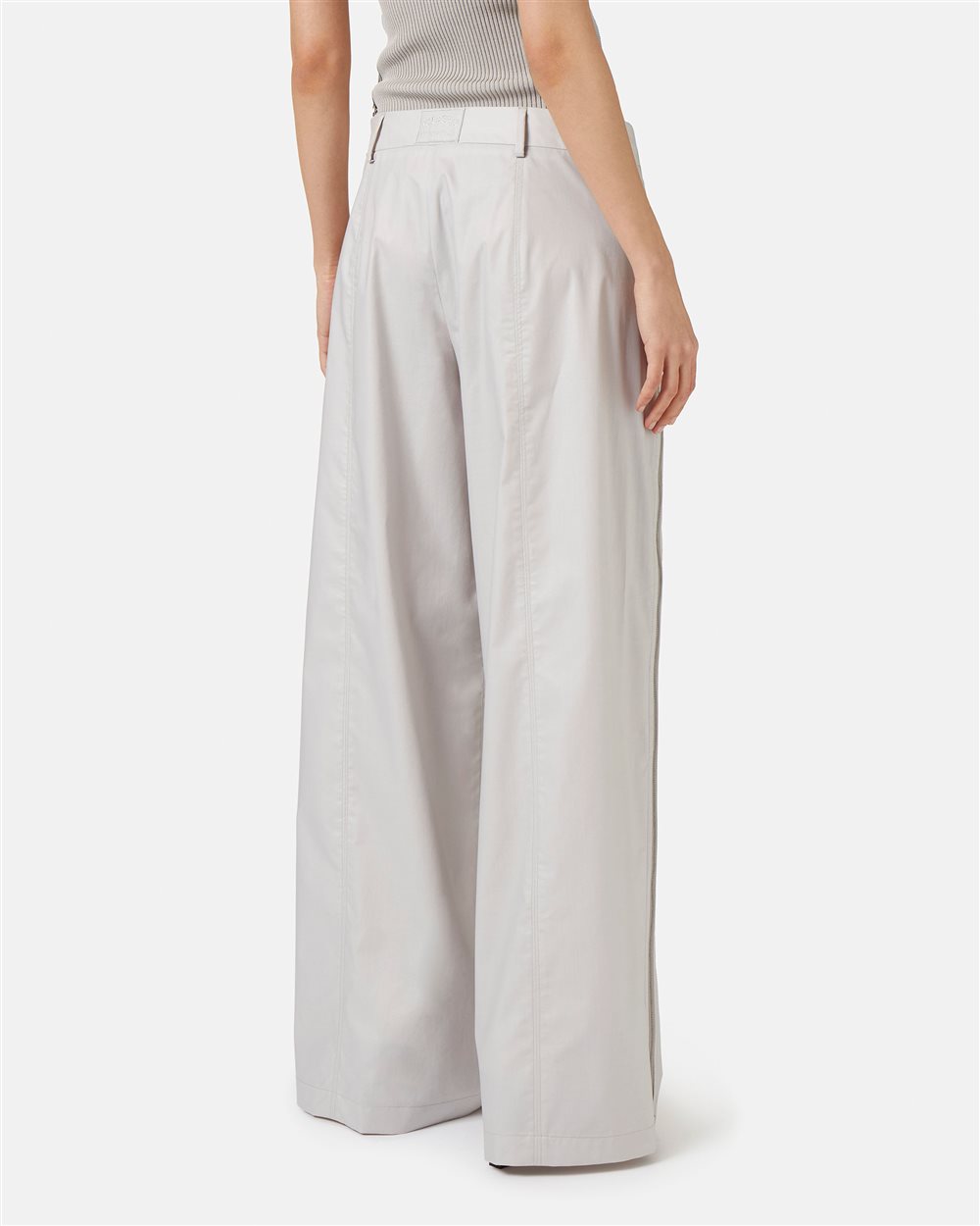 Palazzo trousers with zip - Iceberg - Official Website