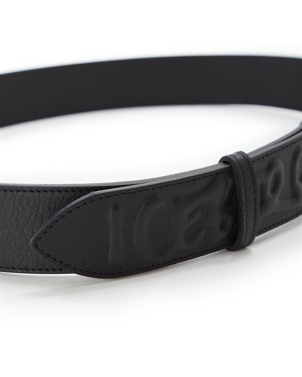 Leather belt with buckle and logo - Iceberg - Official Website