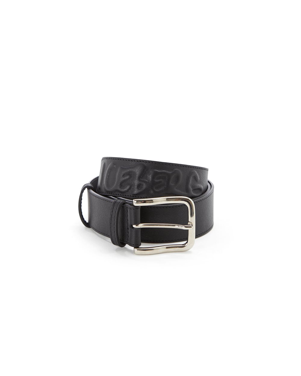 Leather belt with buckle and logo - Iceberg - Official Website