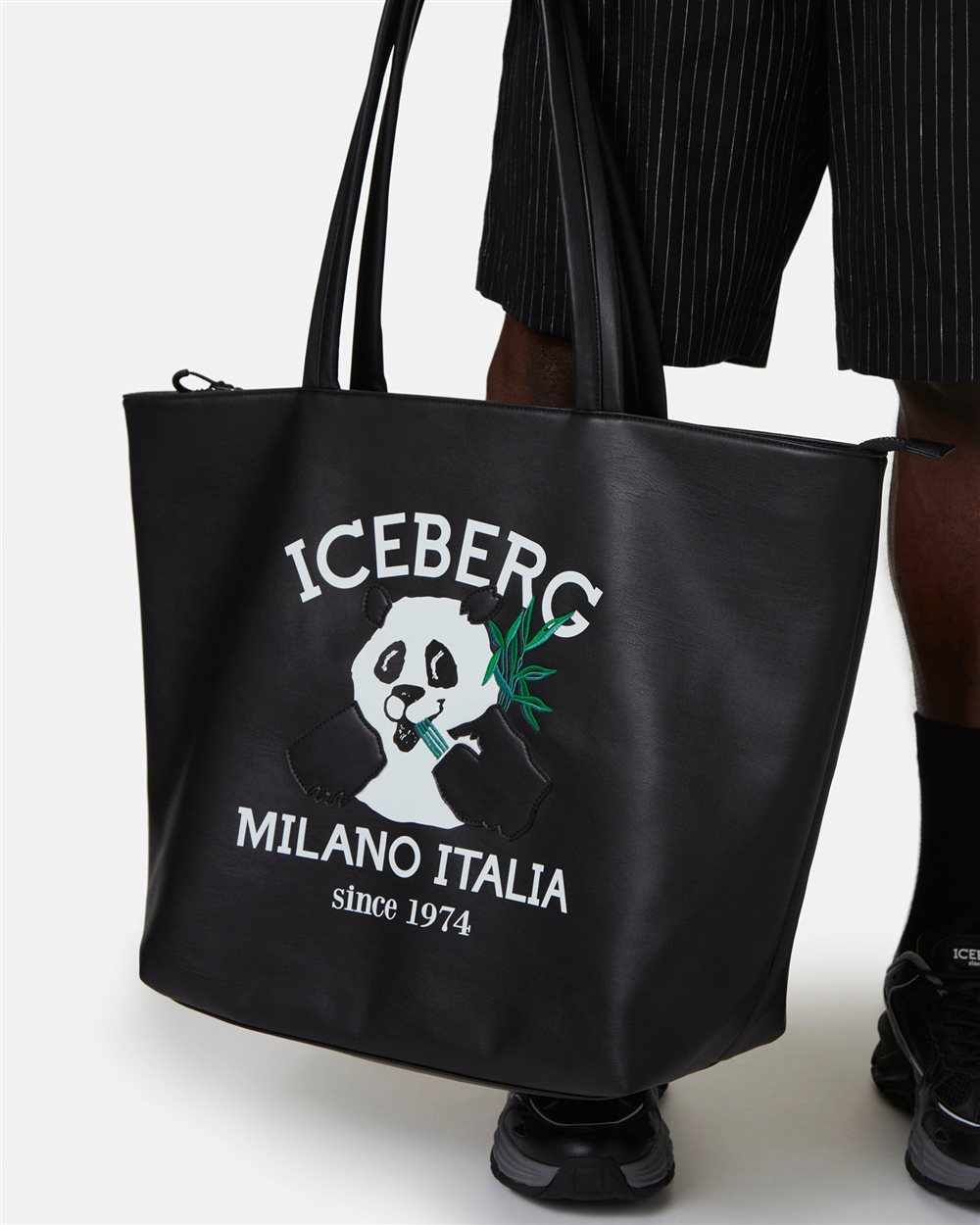 Shopper con logo e Panda - Iceberg - Official Website