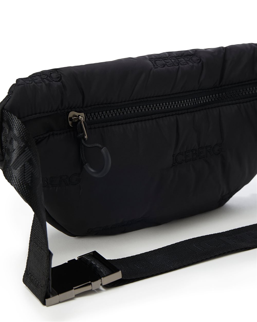 Nylon pouch with allover logo - Iceberg - Official Website