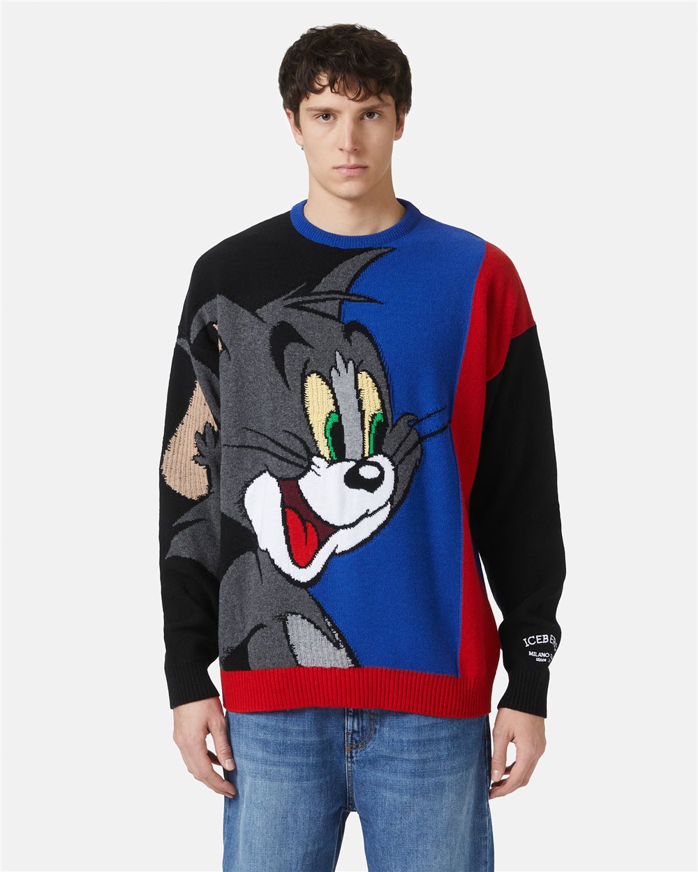 Crew-neck sweater from The Re-Edit collection - Iceberg - Official Website