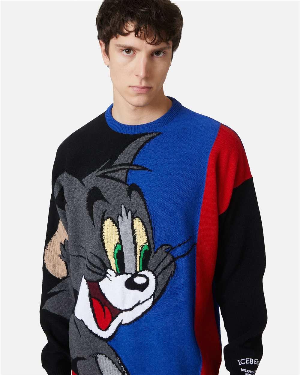 Crew-neck sweater from The Re-Edit collection - Iceberg - Official Website