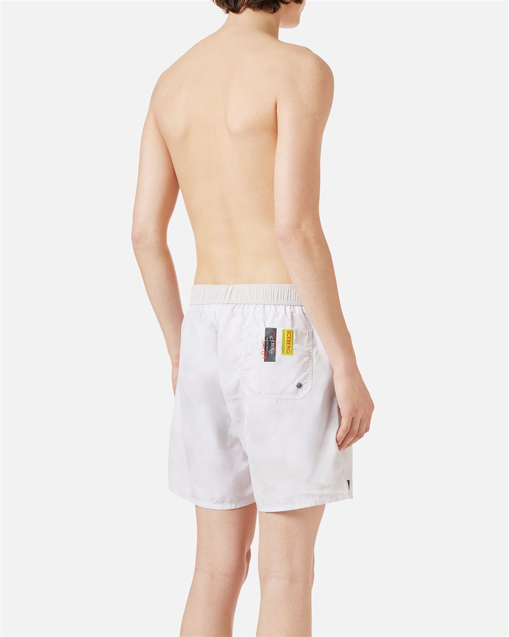 Coccio colored boxer shorts with elastic, drawstring and Iceberg logo - Iceberg - Official Website