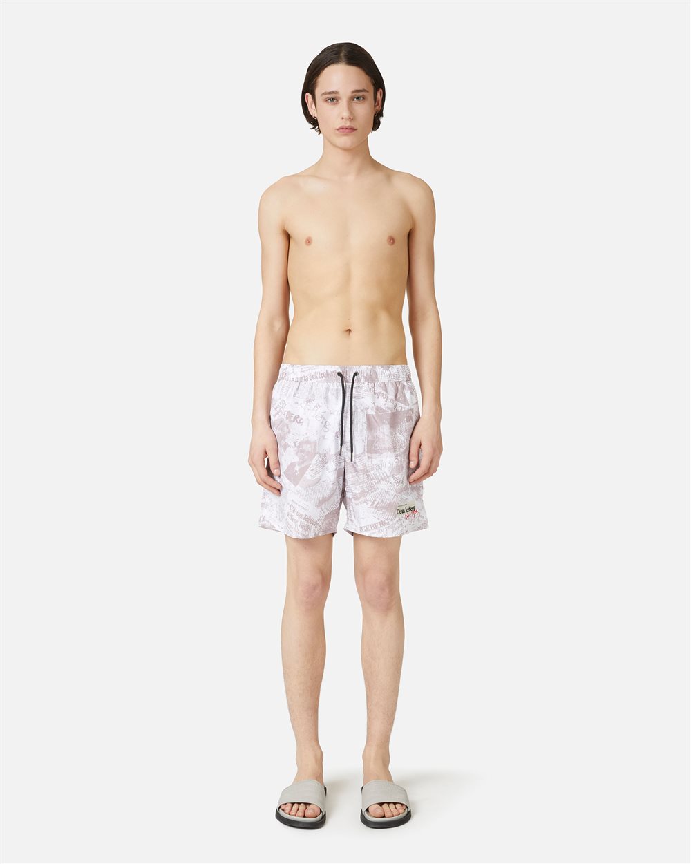 Boxer mare multicolor con coulisse e logo Iceberg - Iceberg - Official Website