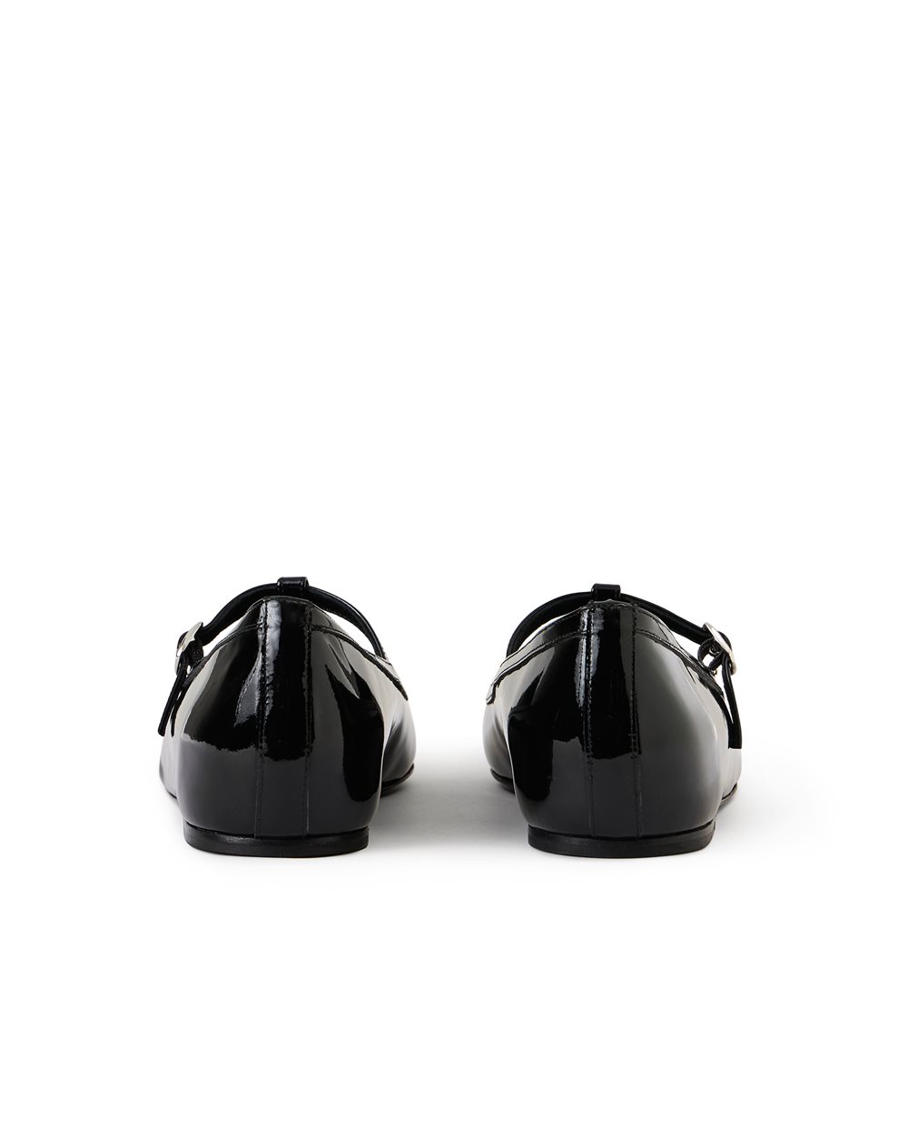 Pointed ballerinas in black patent leather with Iceberg detail - Iceberg - Official Website