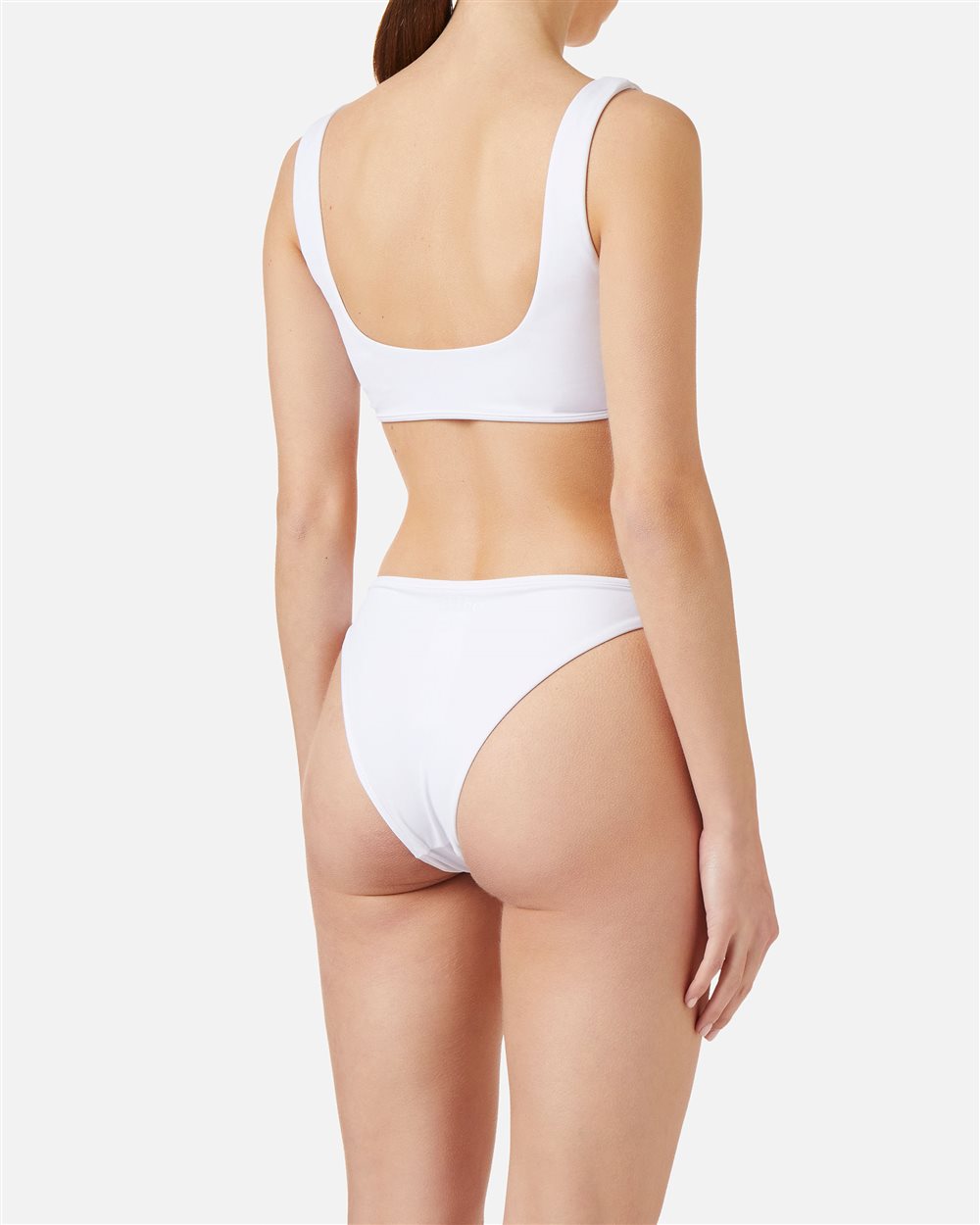 White swim top with tone-on-tone Iceberg logo on the front - Iceberg - Official Website