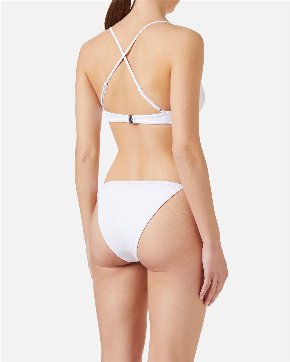 White Swim Briefs with Adjustable Side Ties - Iceberg - Official Website