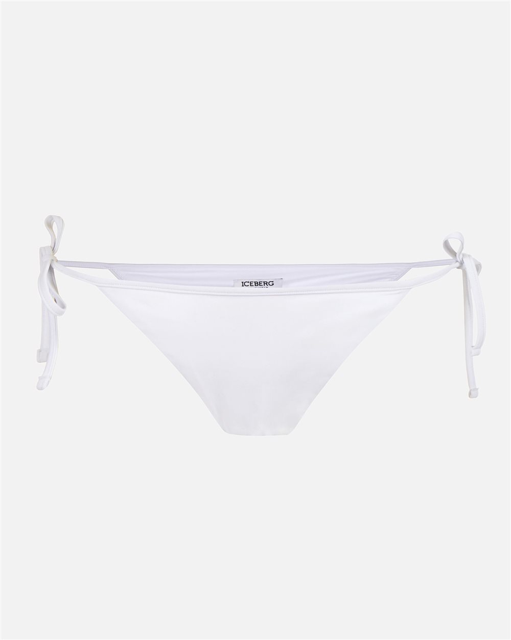 White Swim Briefs with Adjustable Side Ties - Iceberg - Official Website