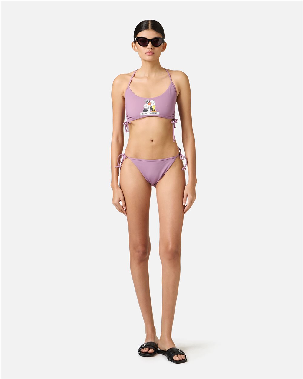 Purple Slip with Side Ties - Iceberg - Official Website