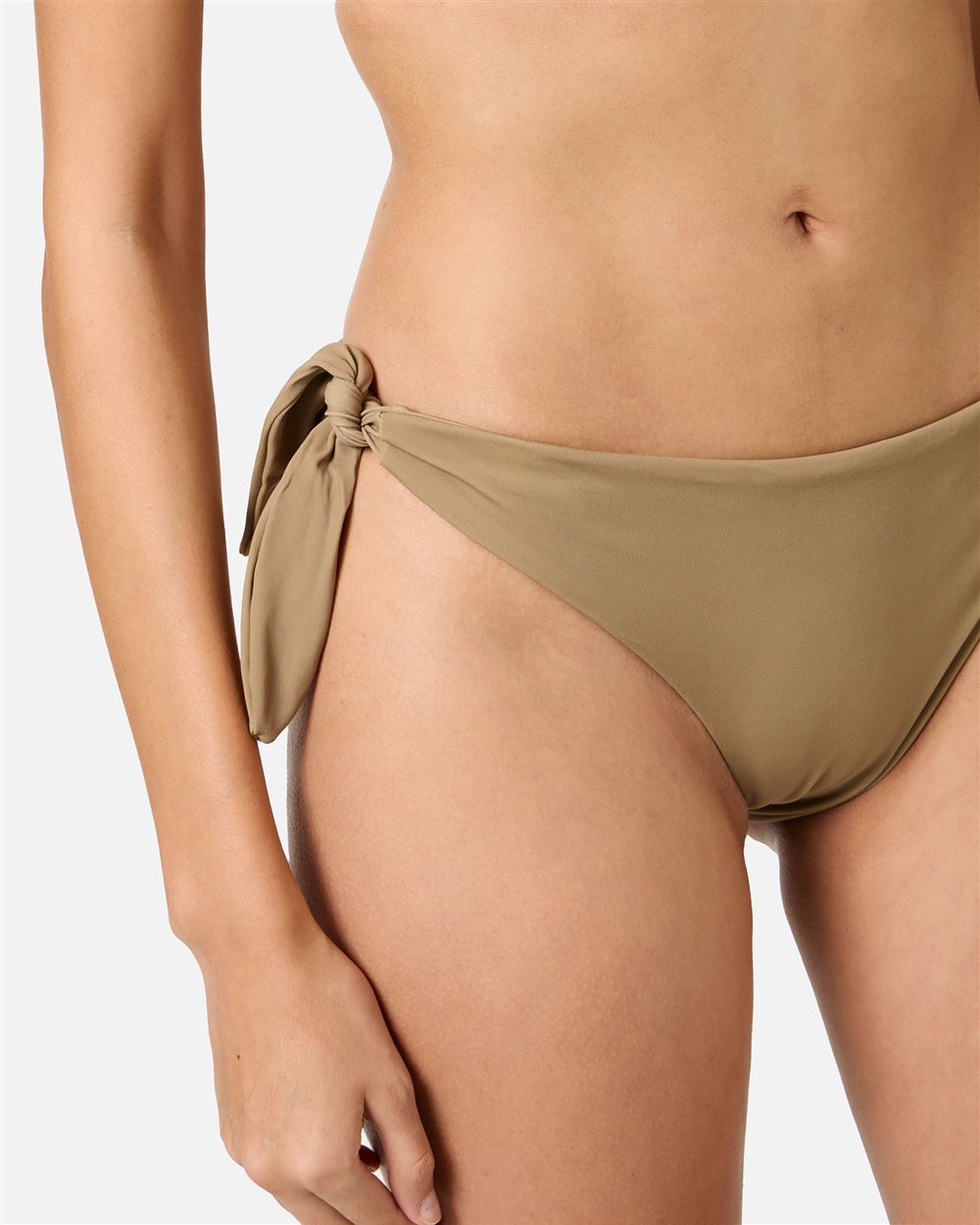 Slip color fango per costume da bagno con laccetti laterali - Iceberg - Official Website