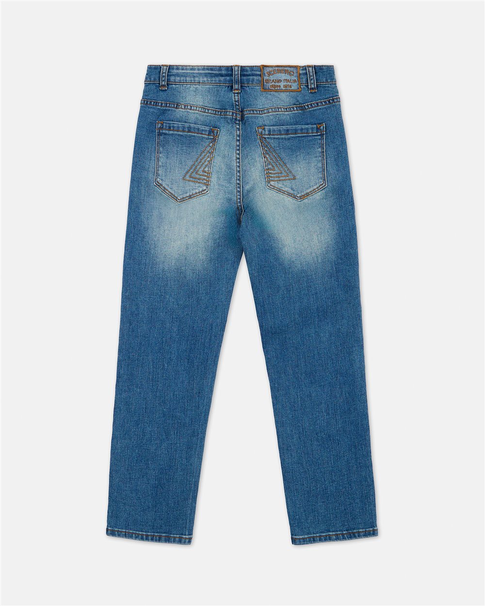 Jeans 5 tasche in blue indaco slavato - Iceberg - Official Website