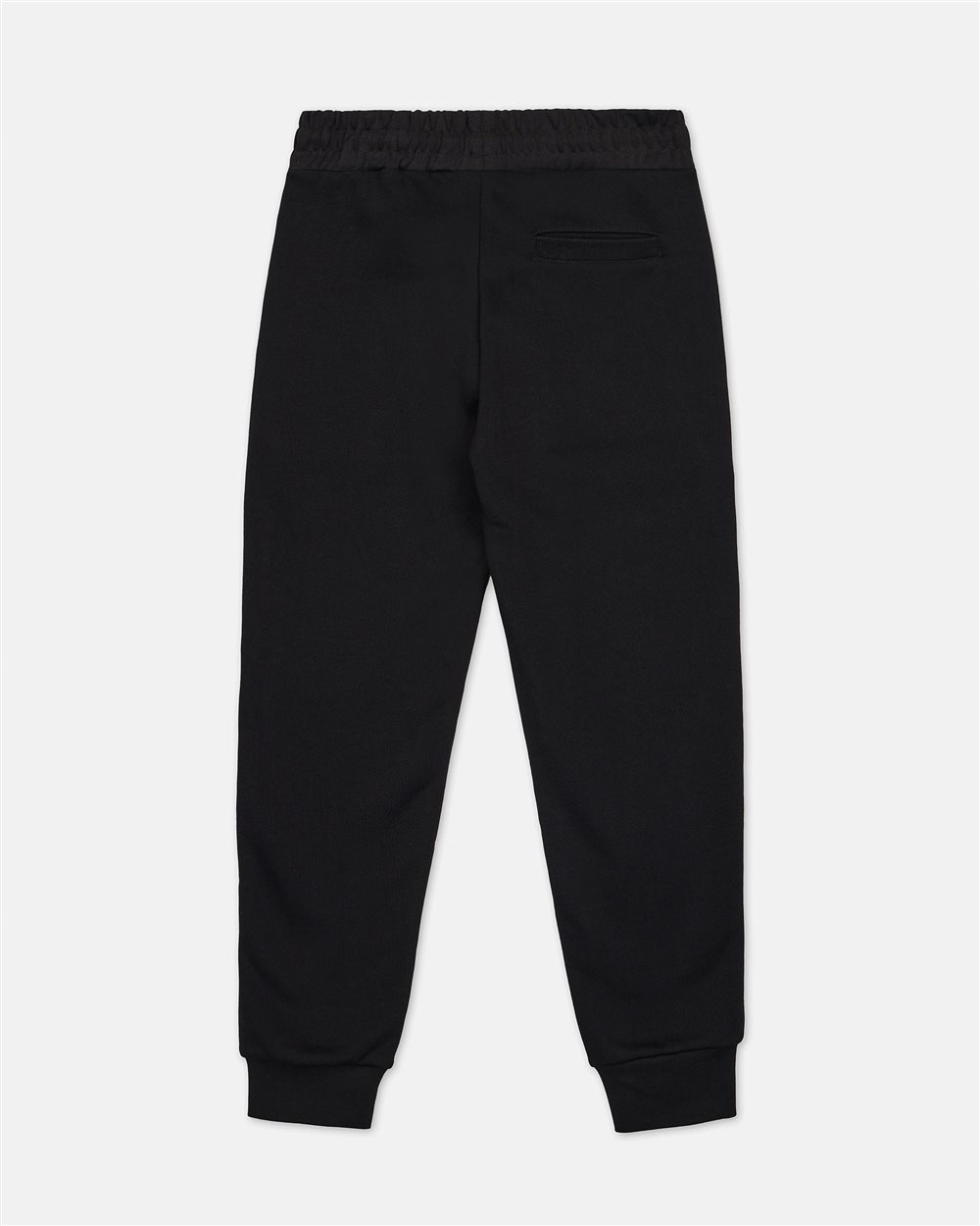 Black fleece jogger with institutional Iceberg logo on the left side - Iceberg - Official Website