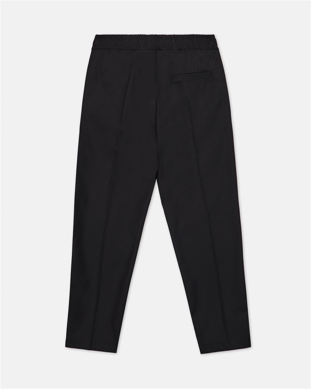 Pantalone nero in tessuto classico con gamba dritta e piega stirata - Iceberg - Official Website