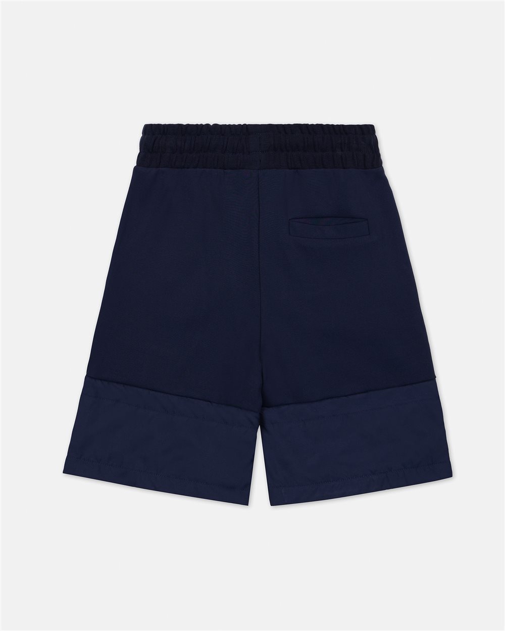 Blue Bermuda shorts with white Iceberg logo on the side - Iceberg - Official Website