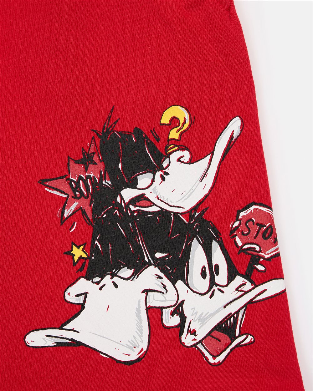 Red Bermuda Shorts with Sylvester the Cat on the Side - Iceberg - Official Website