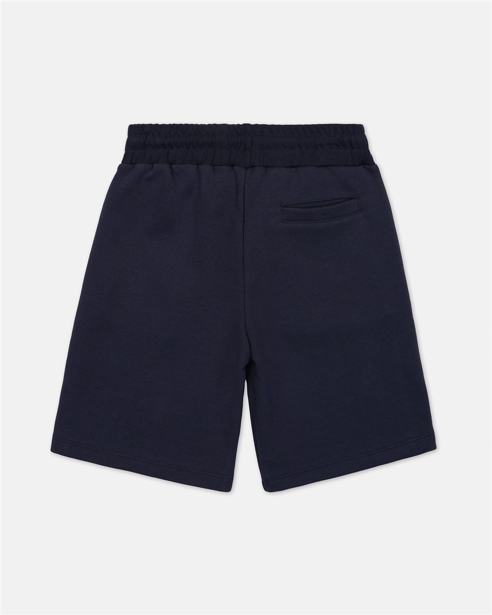 Bermuda blu con vita elastica e logo a contrasto - Iceberg - Official Website