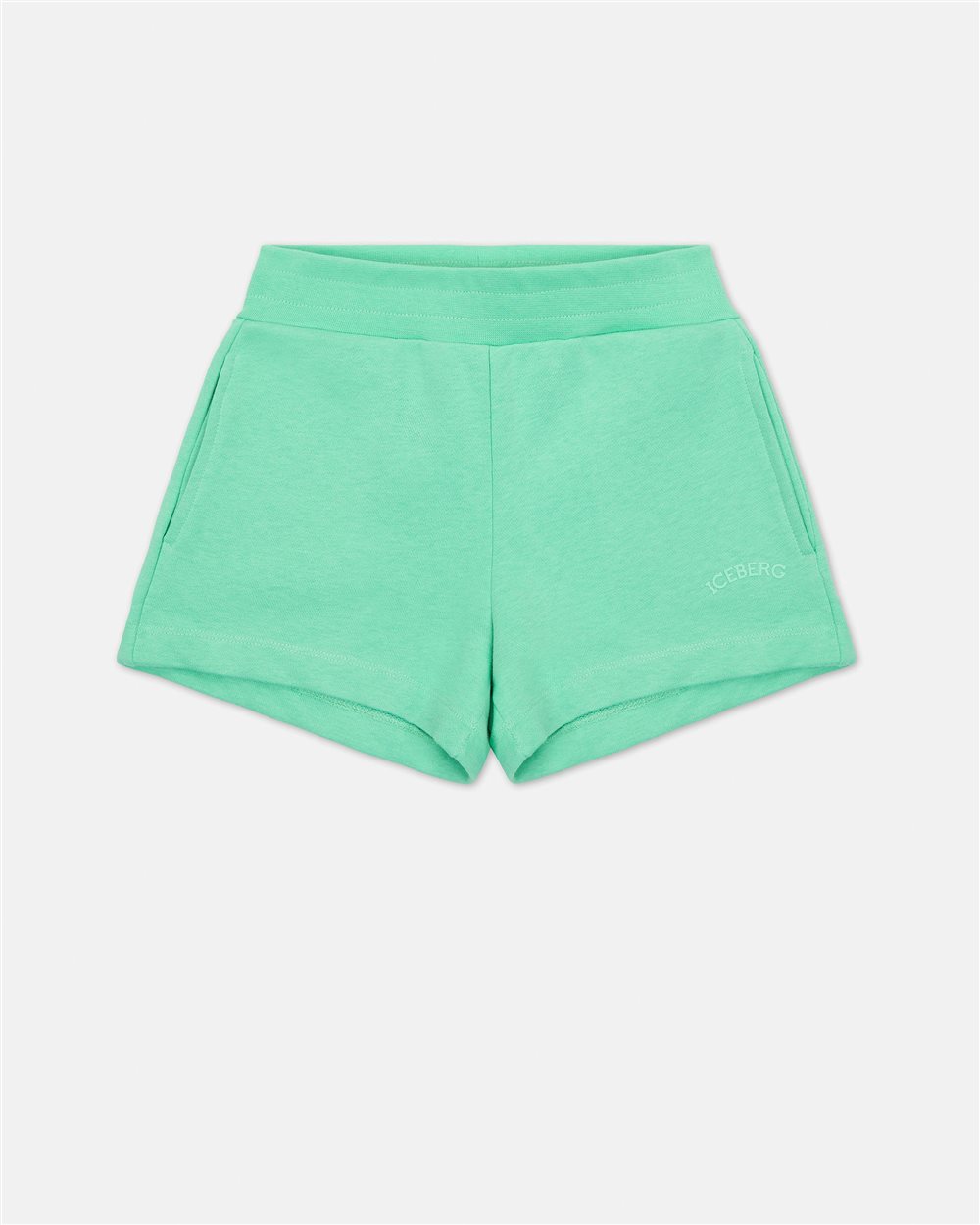 Mint Shorts with Elastic Waistband - Iceberg - Official Website