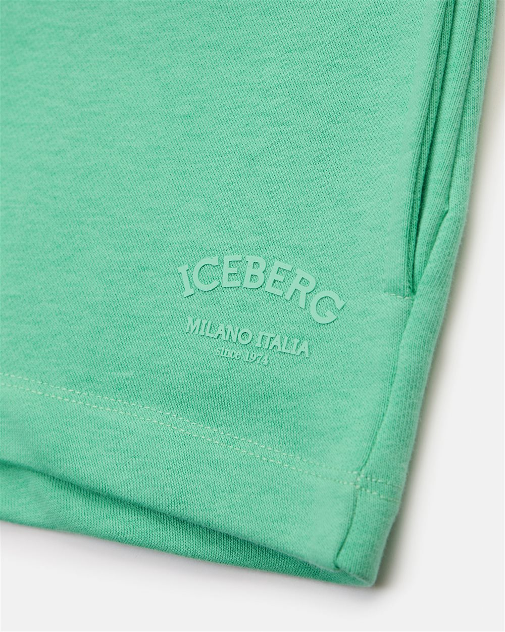 Mint Shorts with Elastic Waistband - Iceberg - Official Website