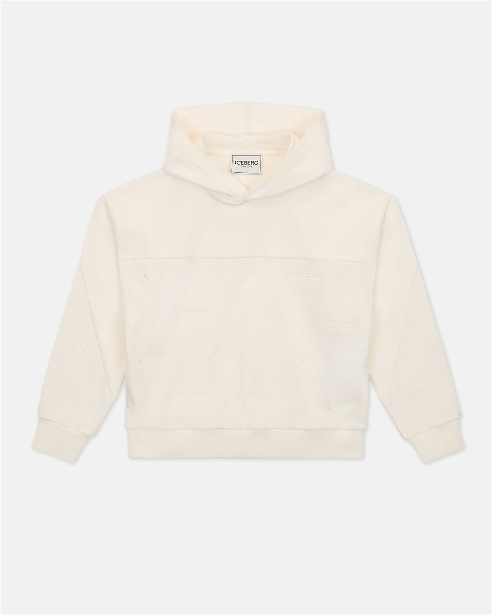 Cream colored Hoodie - Iceberg - Official Website