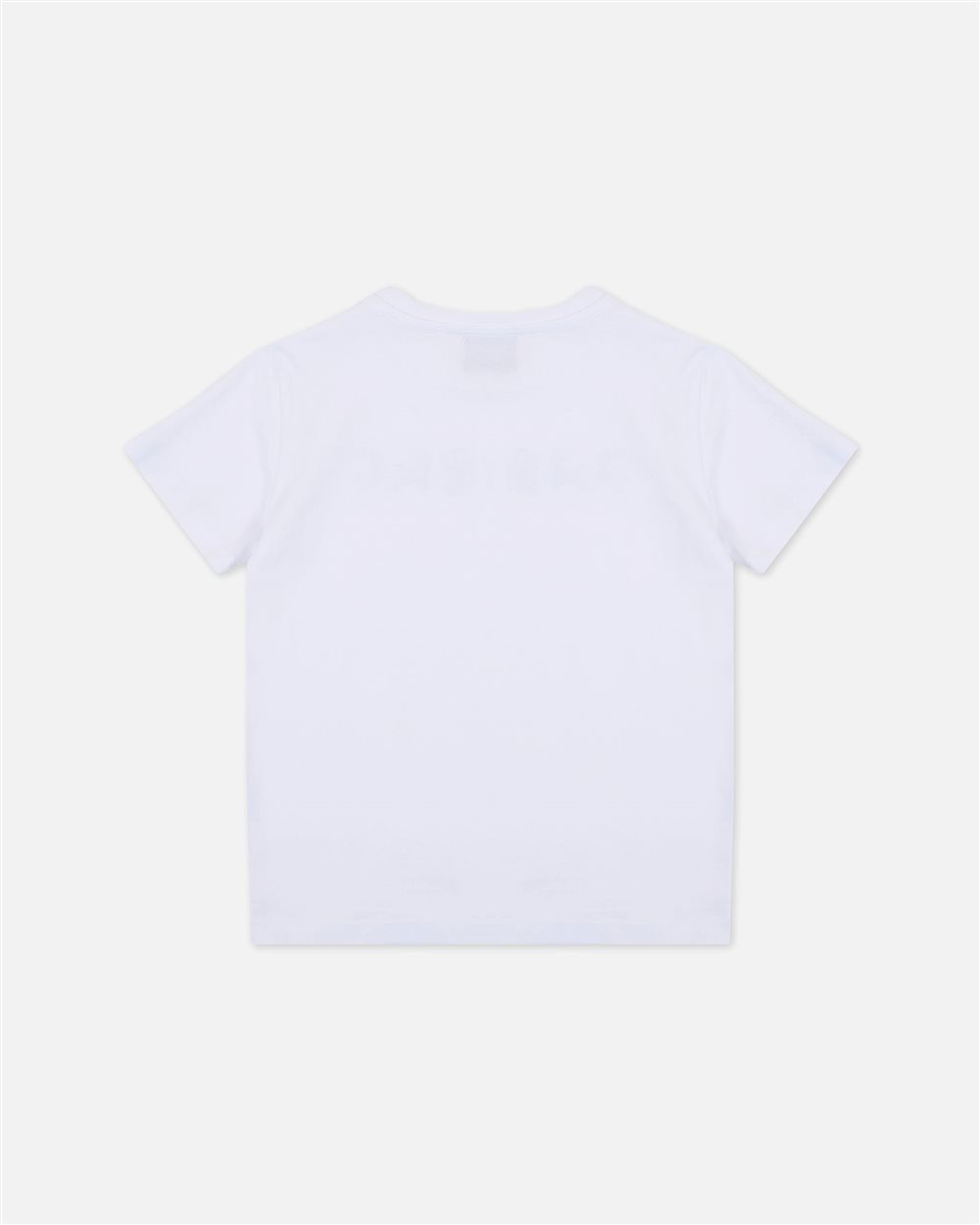 T-shirt bianca girocollo in cotone con lettering stampato sul busto - Iceberg - Official Website