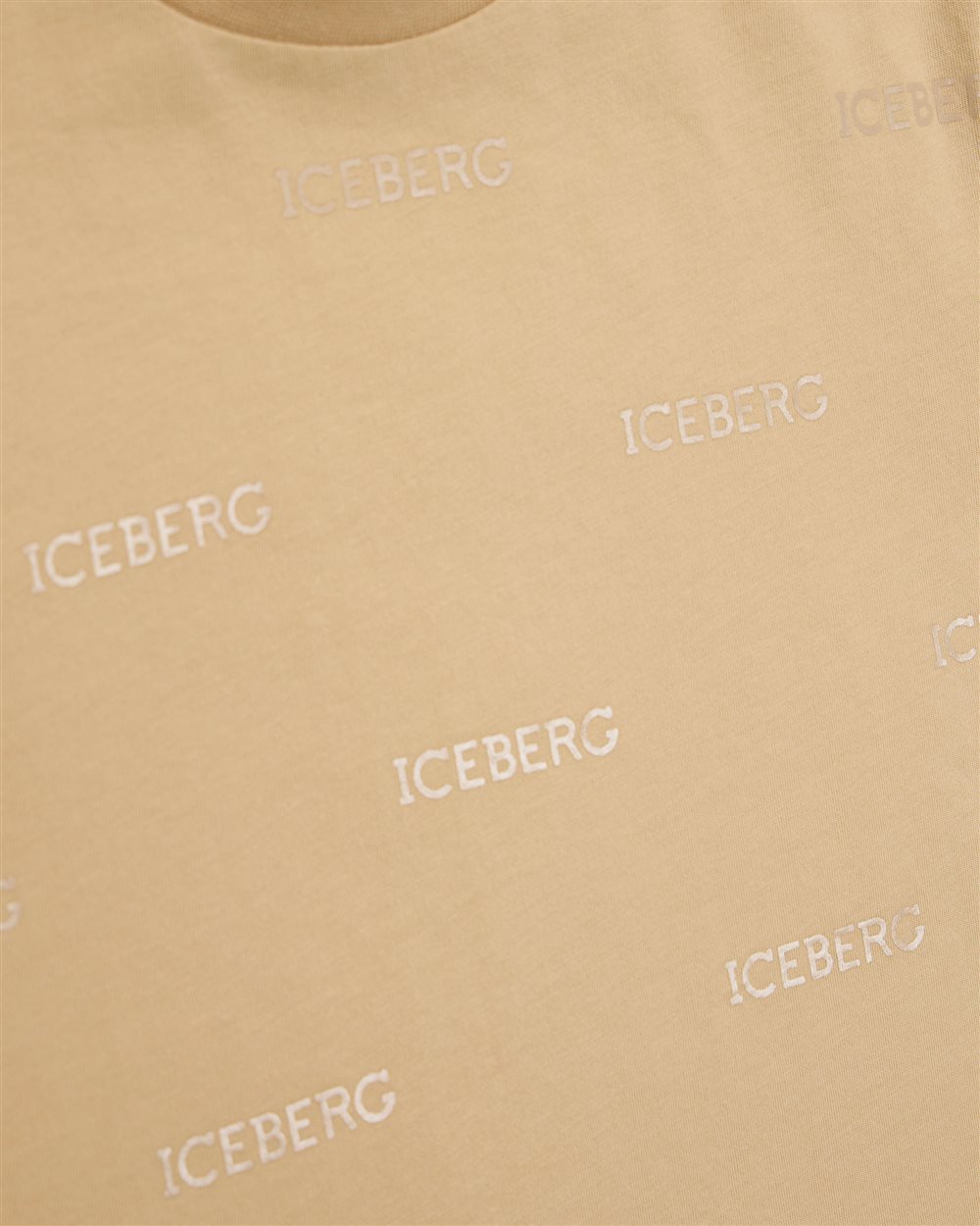 T-shirt color corda di cotone a maniche corte classica - Iceberg - Official Website