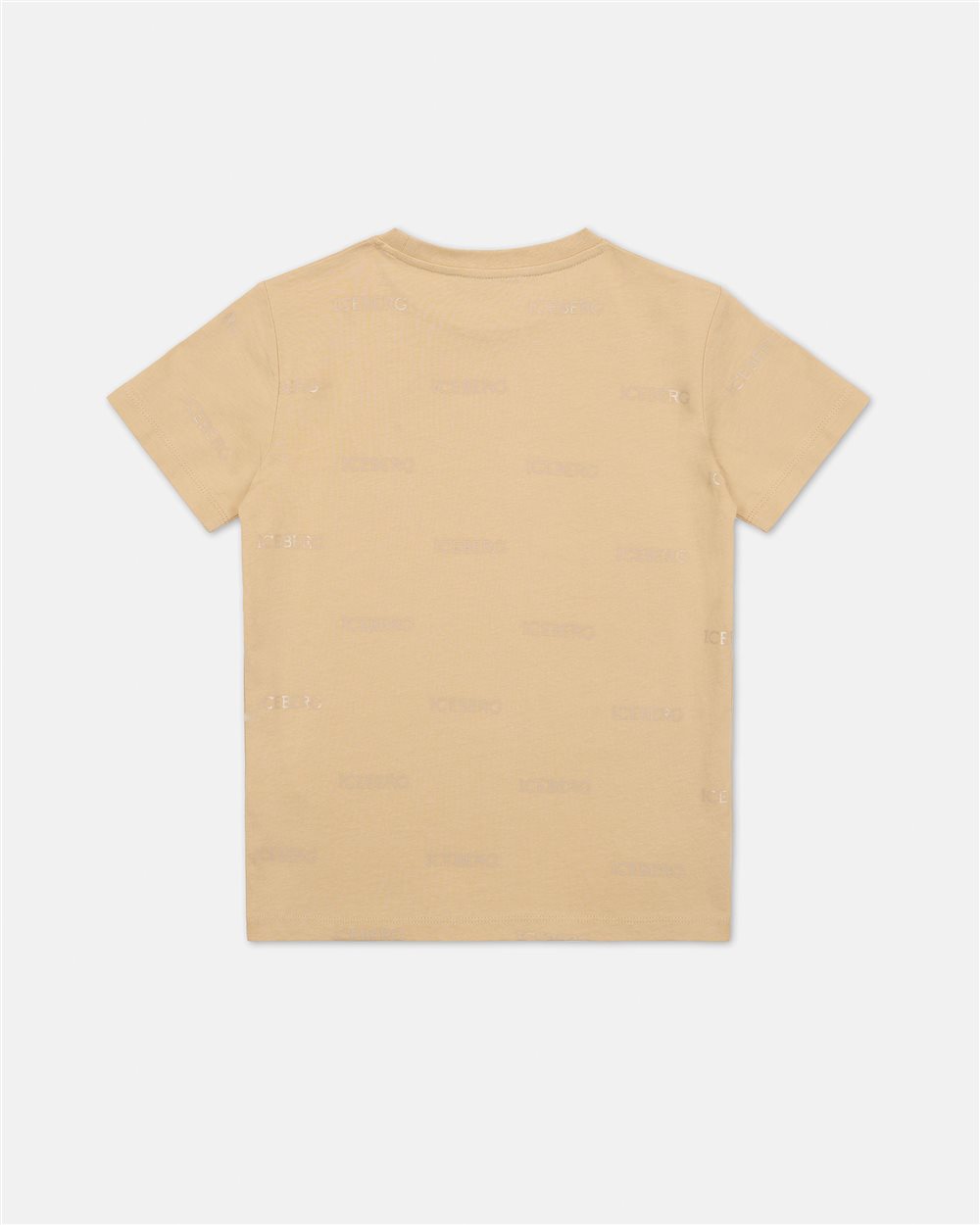 T-shirt color corda di cotone a maniche corte classica - Iceberg - Official Website