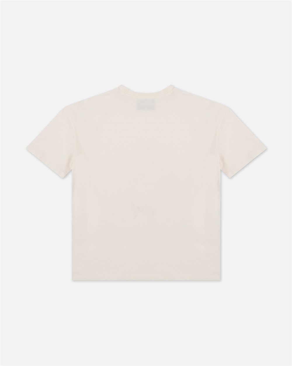 T-shirt di cotone a maniche corte color panna degradabile con logo Iceberg a contrasto - Iceberg - Official Website
