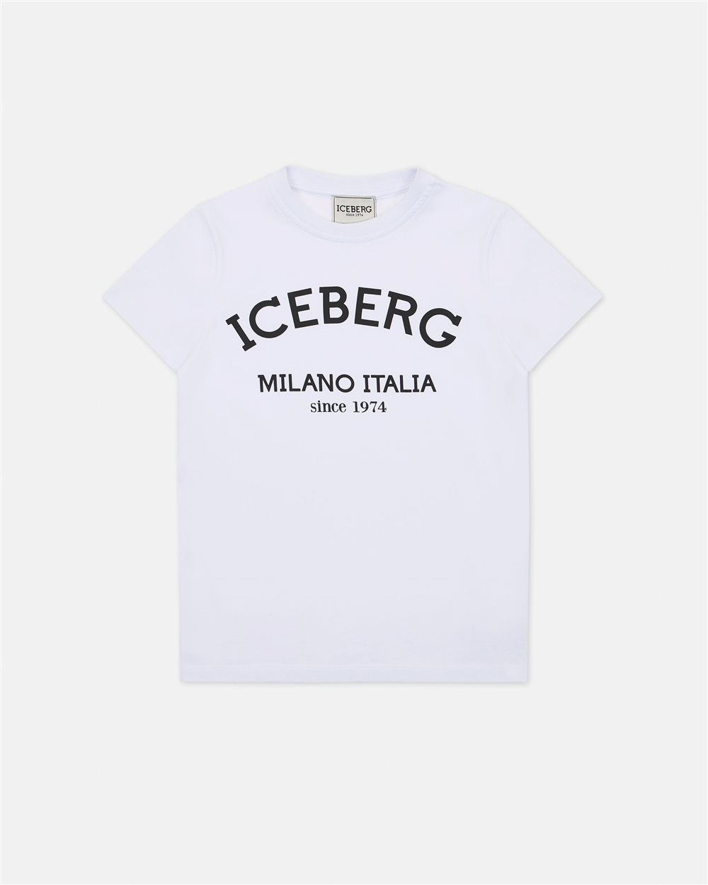 T-shirt color panna con Logo Iceberg - Iceberg - Official Website