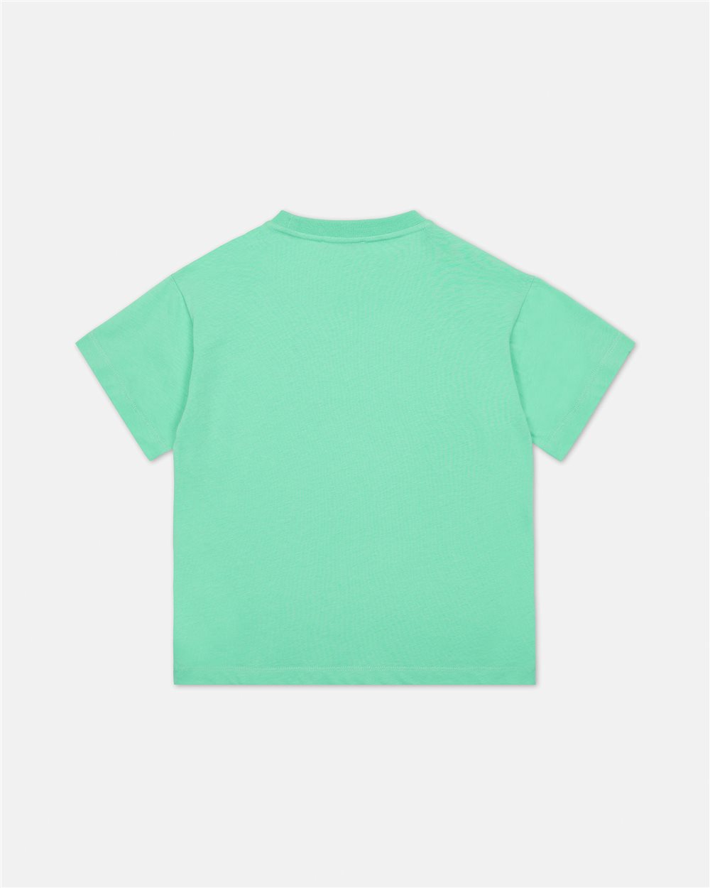 Mint colored T-shirt with institutional Iceberg logo on the front - Iceberg - Official Website