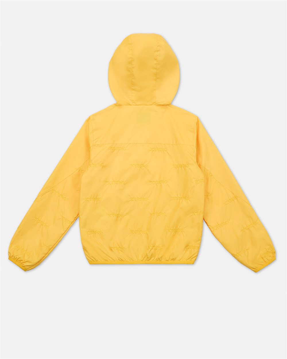 Yellow Nylon Jacket with Hood and Zip - Iceberg - Official Website