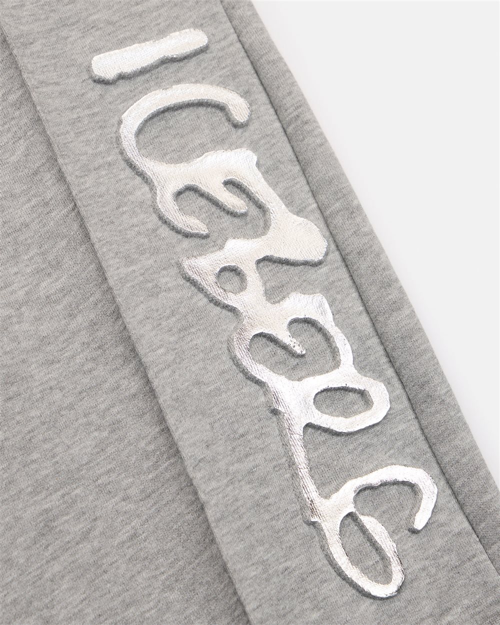 Palazzo trousers in melange grey jersey with Iceberg logo - Iceberg - Official Website