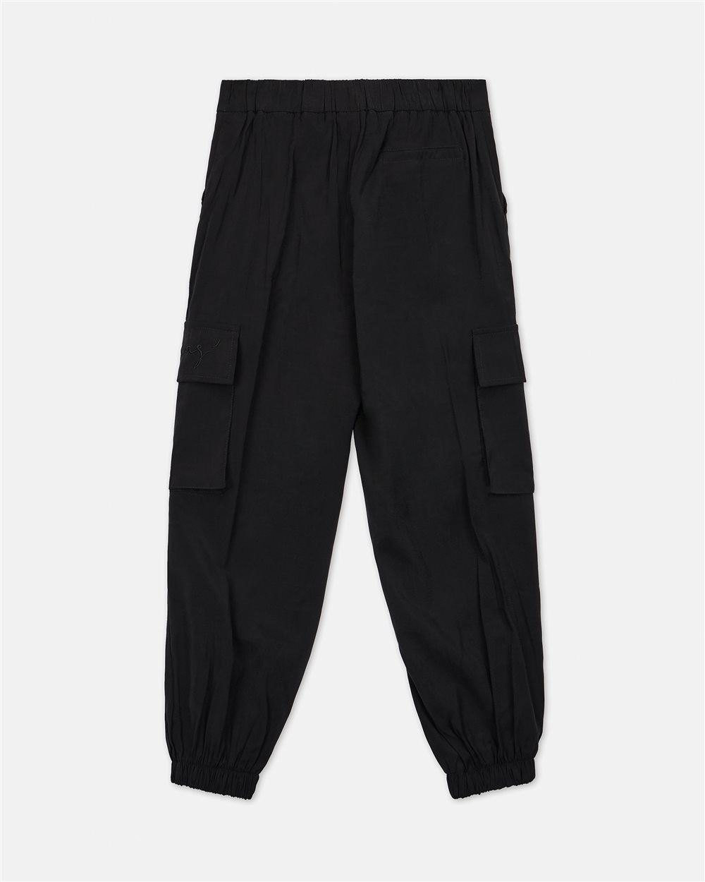 Pantalone in tessuto nero modello jogger - Iceberg - Official Website