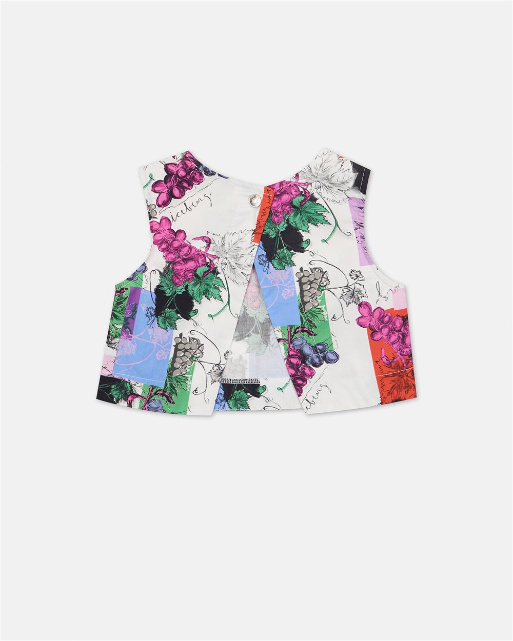 Top in cotone multicolor a fantasia modello cropped - Iceberg - Official Website