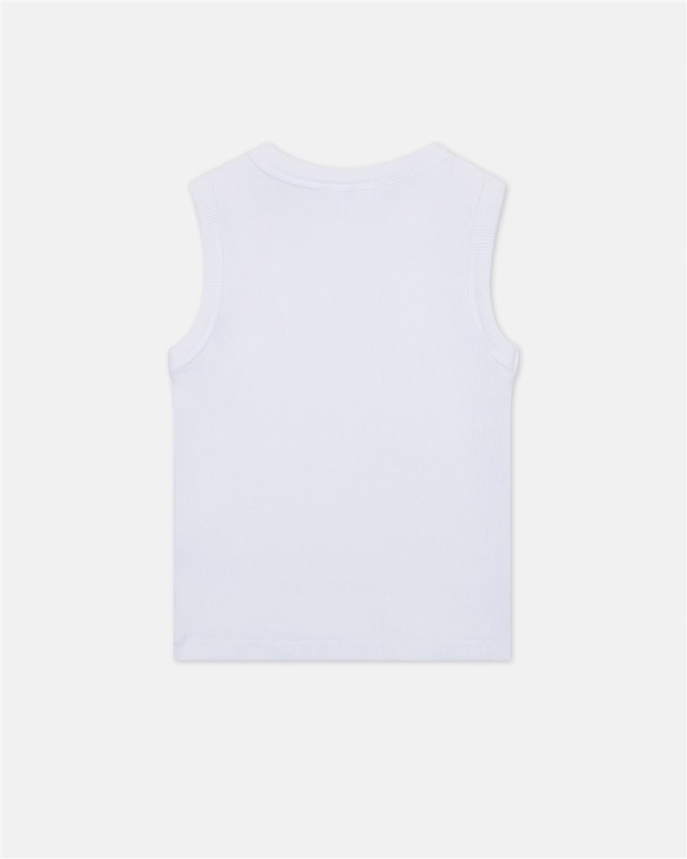 White jersey crew neck tank top with contrasting Iceberg logo - Iceberg - Official Website