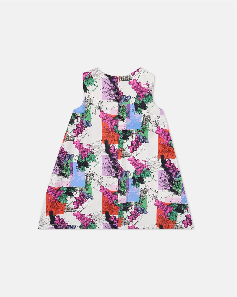 Sleeveless Empire Dress with Allover Multicolor Print - Iceberg - Official Website