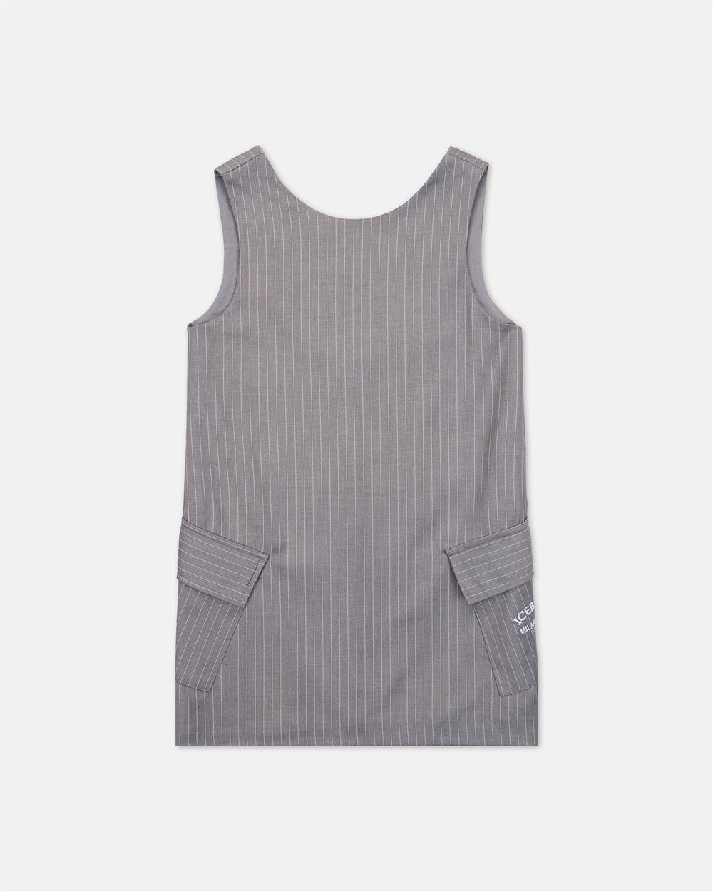 Light grey tank dress with side pockets - Iceberg - Official Website