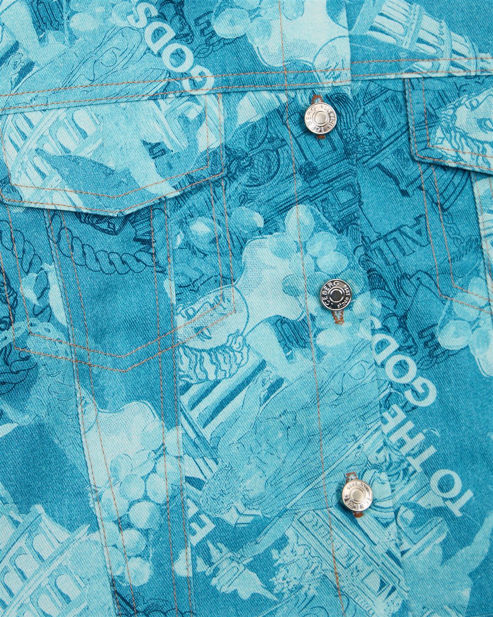 Indigo Tie Dye Cropped Denim Jacket - Iceberg - Official Website