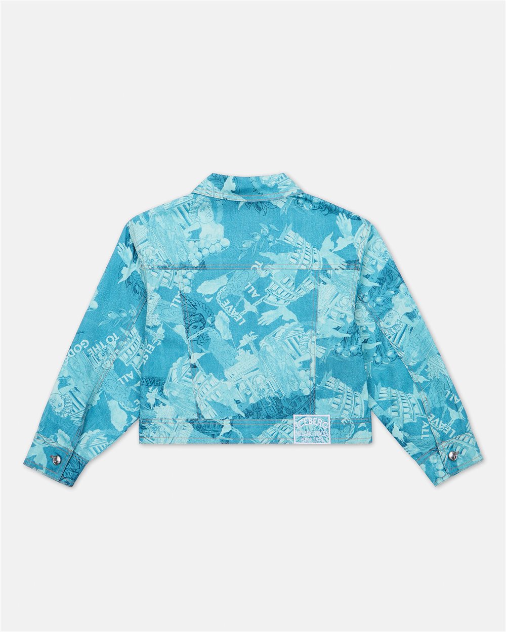 Indigo Tie Dye Cropped Denim Jacket - Iceberg - Official Website