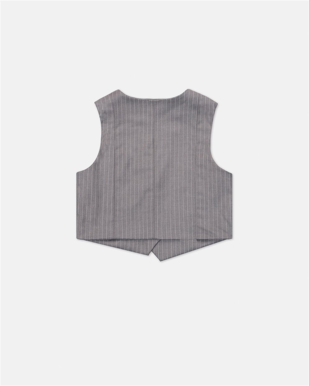 Grey Striped Fabric Vest with Iceberg Logo - Iceberg - Official Website