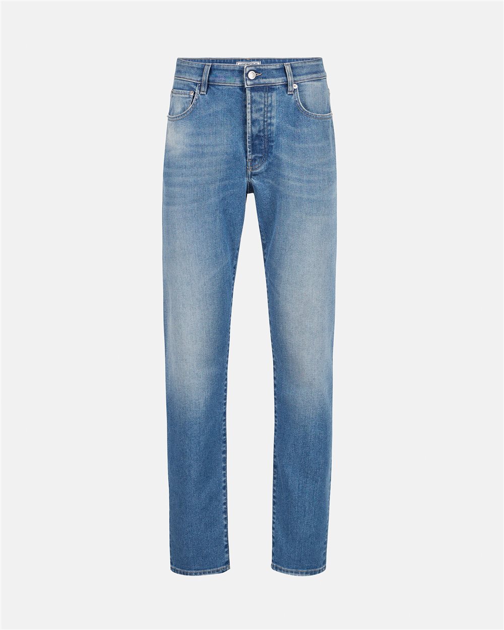 Carpenter fit 5-pocket indigo denim trousers - Iceberg - Official Website