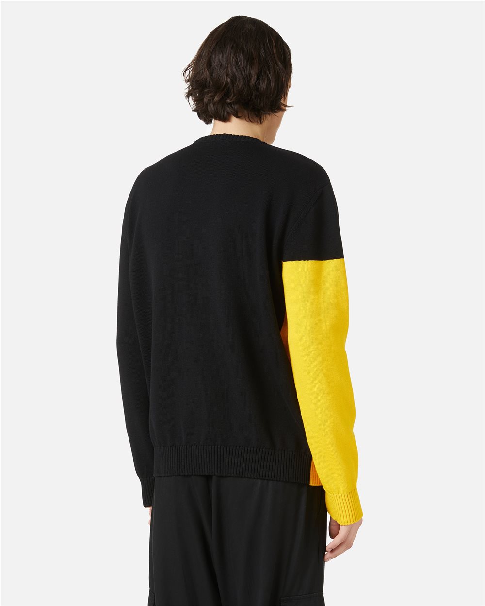 Maglia girocollo a fantasia in cotone con intarsio Spongebob - Iceberg - Official Website