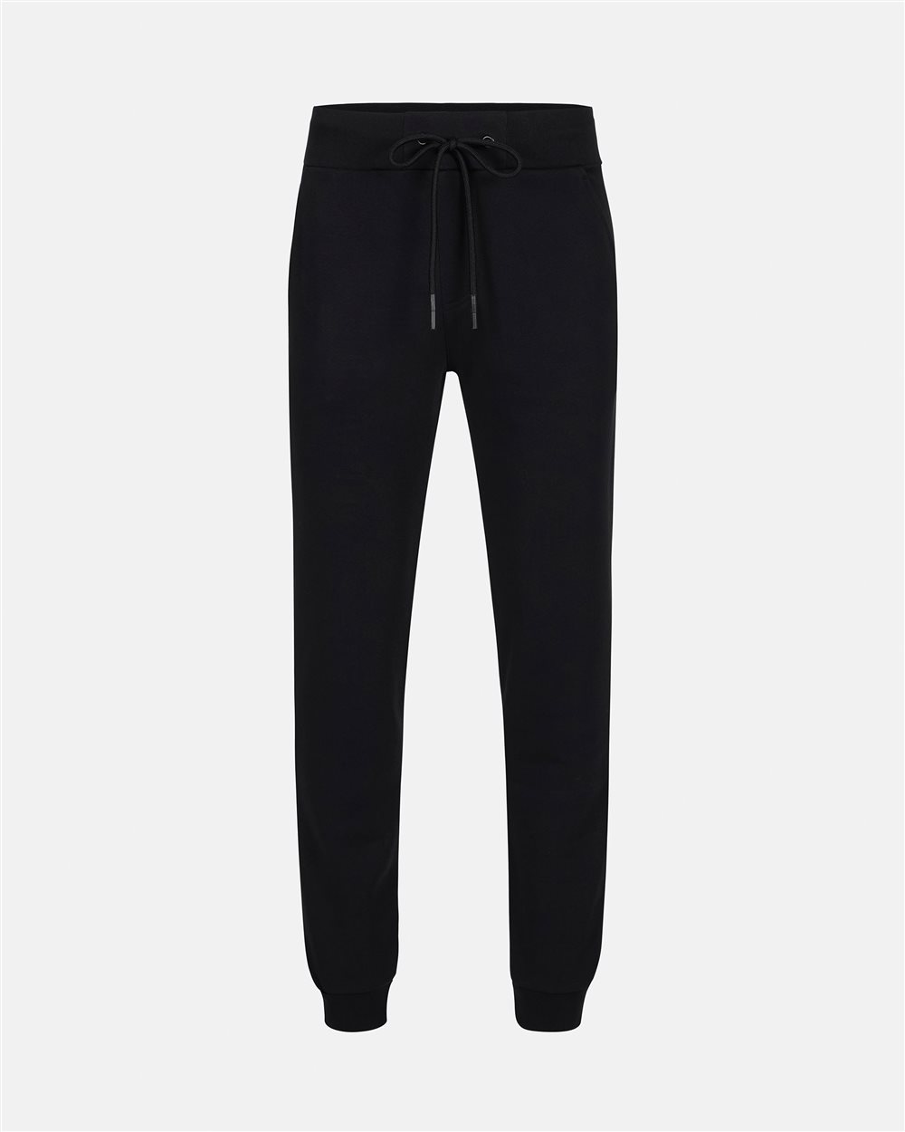 Black sweatpants in sustainable cotton with embroidered patch - Iceberg - Official Website