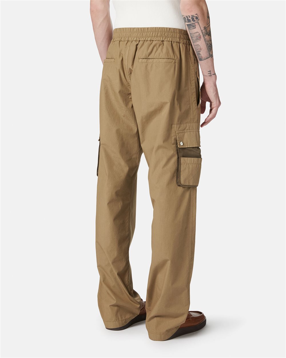 Mud-colored cargo fit trousers - Iceberg - Official Website