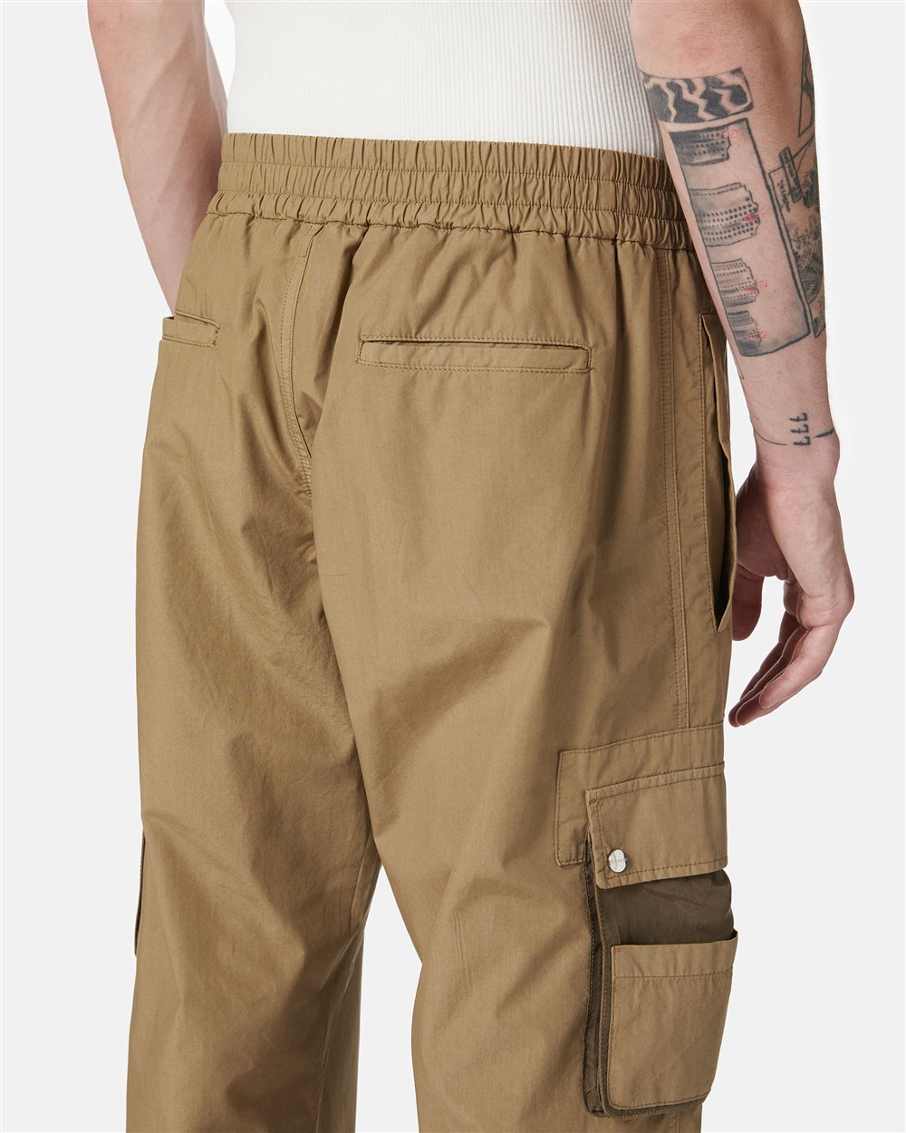 Mud-colored cargo fit trousers - Iceberg - Official Website