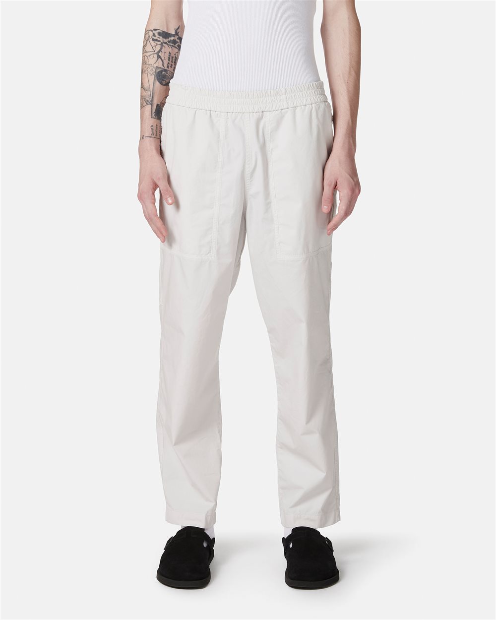 Jogging fit trousers in powder colour - Iceberg - Official Website