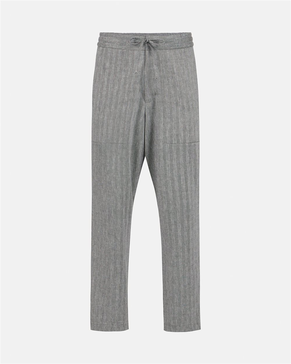 Stretch herringbone cargo fit pants - Iceberg - Official Website