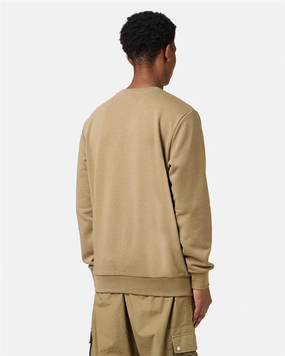 Powder white crewneck sweatshirt in scuba fabric and logo - Iceberg - Official Website