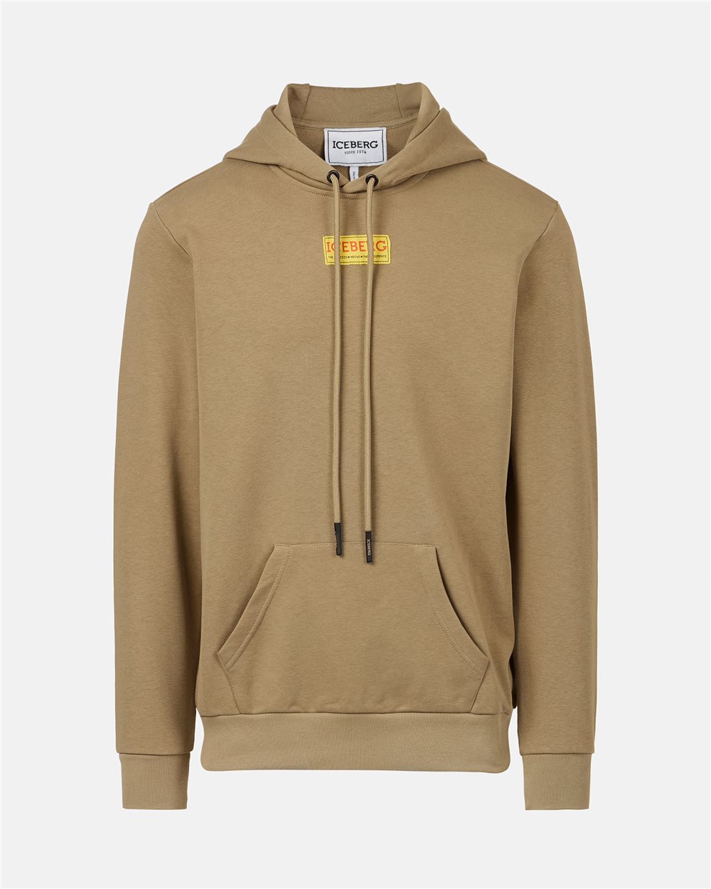 Mud colored hoodie with Looney Tunes print - Iceberg - Official Website