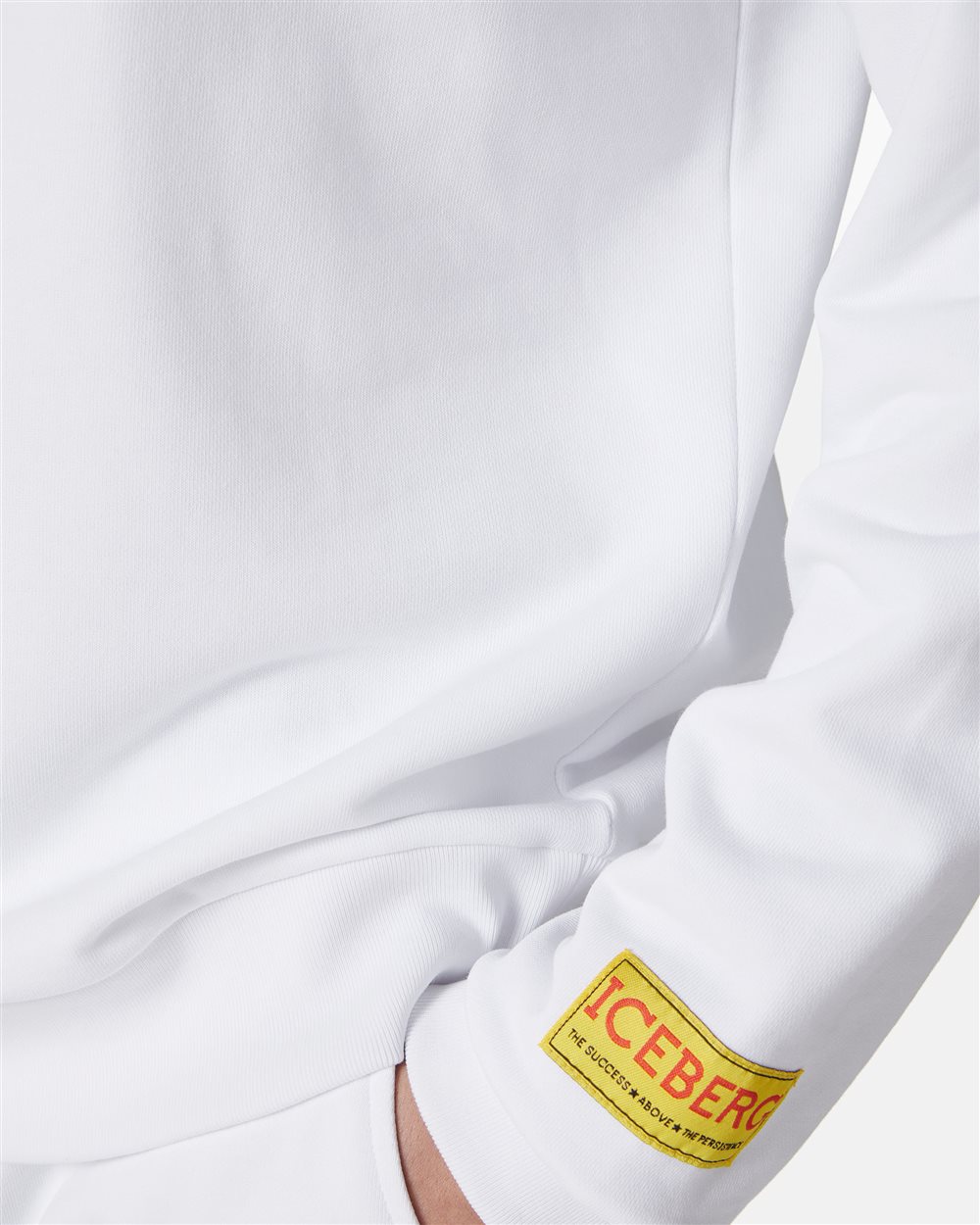 Felpa girocollo classic regular fit base bianca con dettaglio Looney Tunes - Iceberg - Official Website